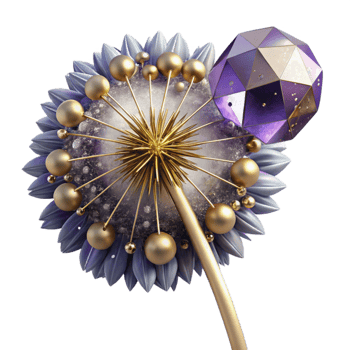 vibrant traditional Single Dandelion with Seeds Transparent high quality png