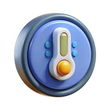 magnificent artistic Smart thermostat, temperature control professional png