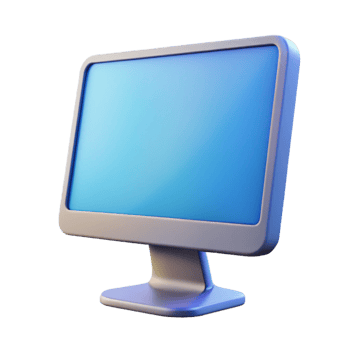 beautiful traditional Computer monitor, wide screen exclusive png