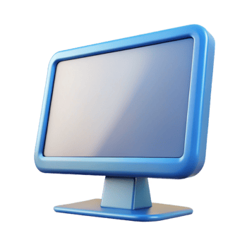 magnificent creative Computer monitor, wide screen high quality png