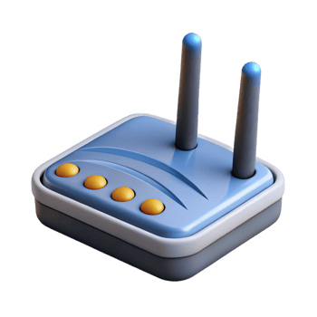 vibrant classic Modem, internet connection premium png