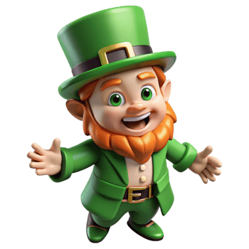 vibrant vintage Leprechaun, mischievous fairy creature from Irish folklore high quality png
