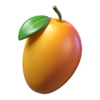 serene contemporary Ripe mango authentic png