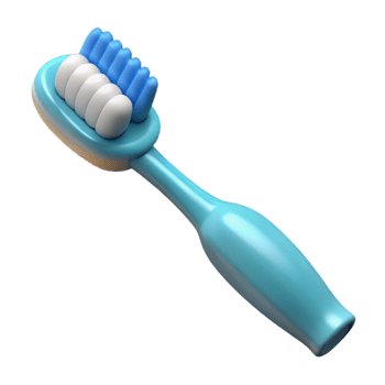 extraordinary minimalist A toothbrush with toothpaste high quality png
