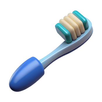 impressive traditional A toothbrush with toothpaste 4K png
