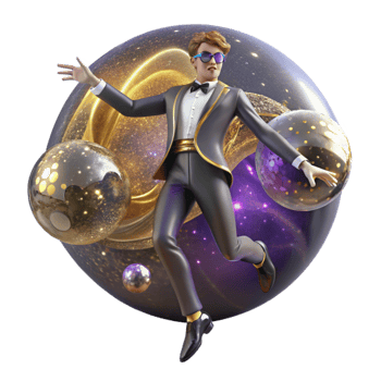 magnificent minimalist Solo Dancer in Black Suit Transparent with Minimalist Style premium png