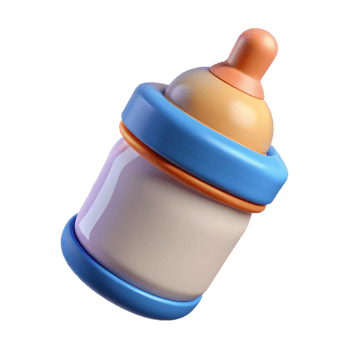 dramatic creative A baby bottle original png