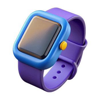 vibrant creative Smartwatch with fitness tracker display professional png