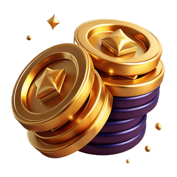 serene modern Stack of Coins Gold and Silver Cutout high resolution png