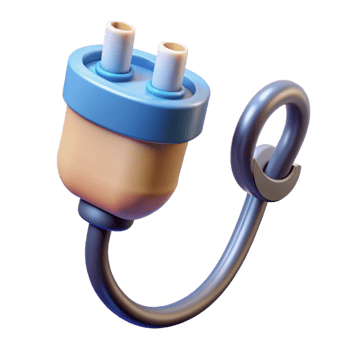 elegant abstract Electric car charging cable high quality png