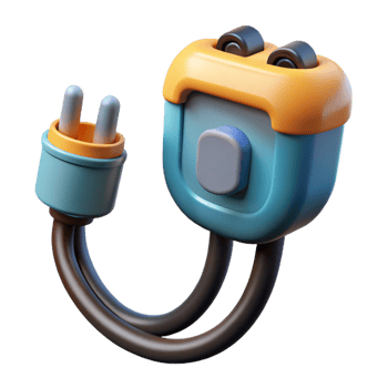serene vintage Electric car charging cable exclusive png