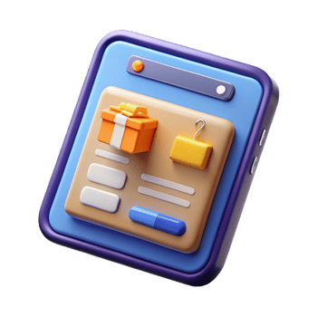 magnificent modern Tablet showing an e-commerce website exclusive png