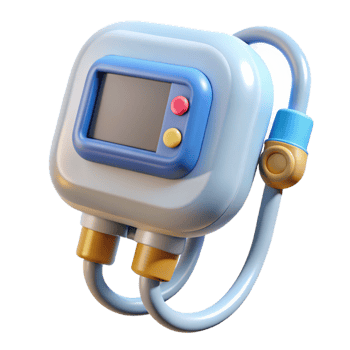 wonderful classic Medical device with digital display 4K png