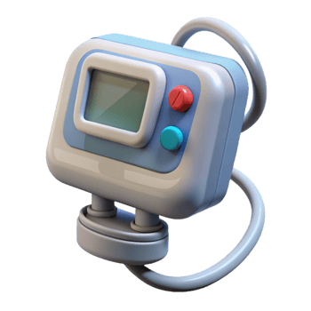 extraordinary modern Medical device with digital display premium png