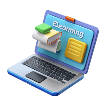 magnificent contemporary E-learning platform on a laptop screen high resolution png