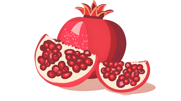 Juicy Red Fruit with Seeds Sliced and Whole Ideal for Food and Nutrition Graphics png