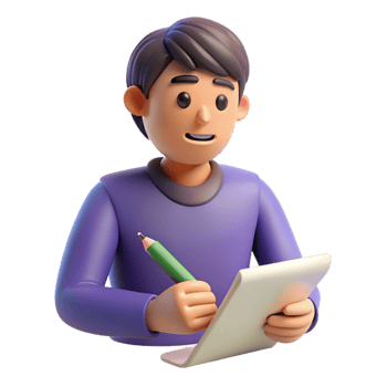 vibrant rustic Writing author, pen and paper, high resolution png