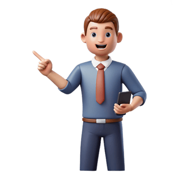 elegant creative Speaking teacher, pointing, detailed png