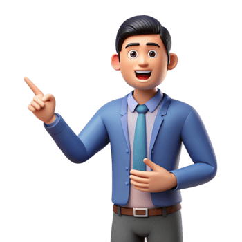 vibrant vintage Speaking teacher, pointing, high quality png