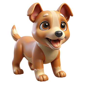wonderful artistic Cute puppy, playful pose, genuine png