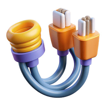 extraordinary abstract Data cable with various connectors high resolution png