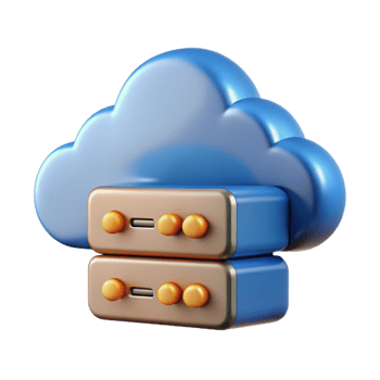 impressive artistic Cloud computing server icon professional png