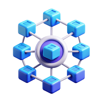 dramatic minimalist Blockchain technology network diagram authentic png