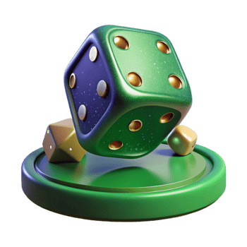 wonderful rustic Throwing Dice Onto Green Felt Table Transparent Background premium png