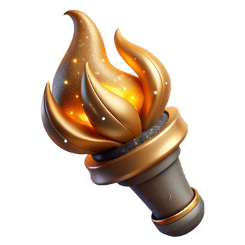 magnificent modern Torch Flame with Wind Effect Isolated original png