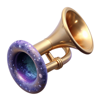 extraordinary traditional Trumpet Side View Isolated Element png