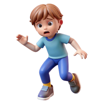 impressive creative Frustrated child stomping their feet, detailed png