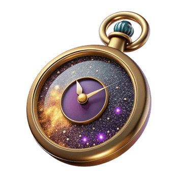elegant abstract Vintage Pocket Watch Face Up Isolated exclusive png