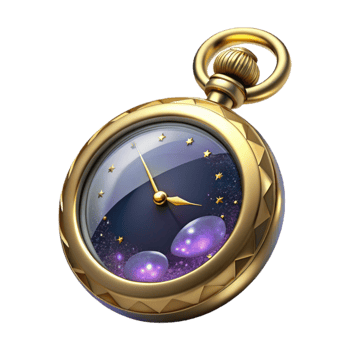 elegant vintage Vintage Pocket Watch Front View Isolated genuine png