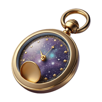 beautiful contemporary Vintage Pocket Watch Open Case Transparent Background high quality png