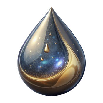 vibrant rustic Water Drop Cutout with Transparent Reflection high quality png