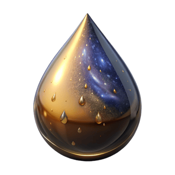 stunning creative Water Drop Cutout with Transparent Reflection detailed png