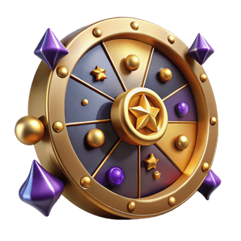 vibrant modern Wheel of Fortune Landing on Jackpot Isolated detailed png