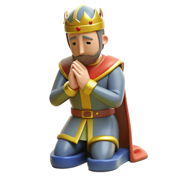 elegant rustic A noble knight, kneeling in prayer high quality png
