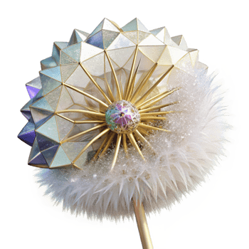 beautiful creative White Dandelion Seed Head Transparent Background professional png