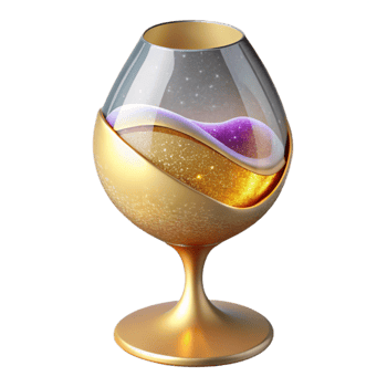 extraordinary abstract White Wine Glass Side View Cutout detailed png