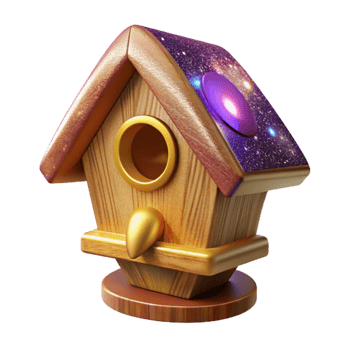 wonderful classic Wooden Birdhouse Classic Style Isolated Element authentic png