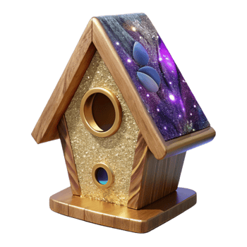 impressive classic Wooden Birdhouse Front View Transparent Cutout high resolution png