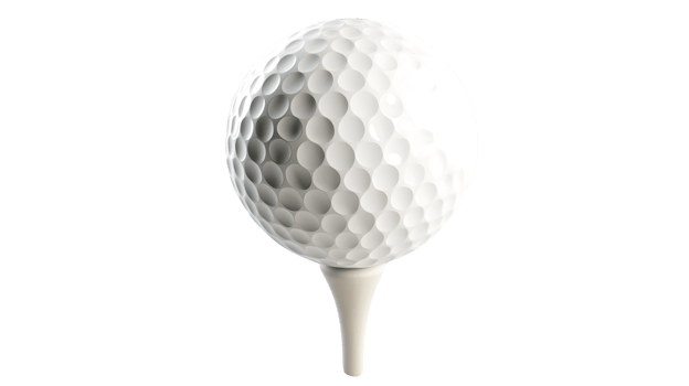 Golf Ball on Tee HighQuality Sports Equipment Image for Design and Marketing Purpose png