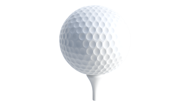 Golf Ball on Tee HighQuality Sports Equipment Image for Design and Marketing Purposes png