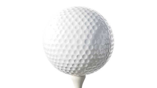 Golf Ball on Tee HighResolution Image for Sports Recreation and Design Project png