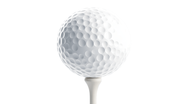 Golf Ball on Tee HighResolution Image for Sports Recreation and Design Projects png