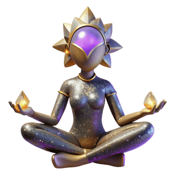 vibrant rustic Yoga Pose Warrior Ii Isolated with Soft Lighting genuine png