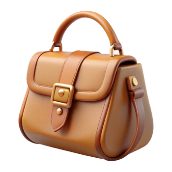 extraordinary classic Leather handbag with shoulder strap, exclusive png