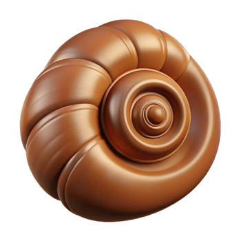impressive modern Brown seashell spiral original png