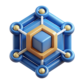 elegant modern Blockchain technology symbol genuine png